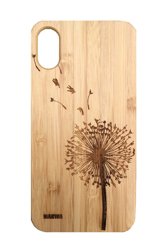 'Dandelion' Bamboo iPhone X Phone Case