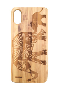 'Elephant' Bamboo iPhone X Phone Case