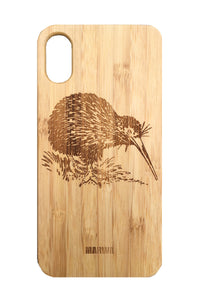 'Kiwi' Bamboo iPhone X Phone Case