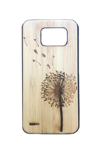 'Dandelion' Bamboo Samsung 7 Phone Case