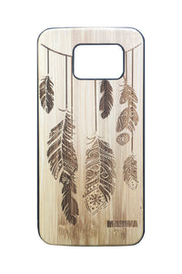 'Feathers' Bamboo Samsung 7 Phone Case