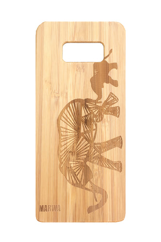 'Elephant' Bamboo Samsung 8 Phone Case
