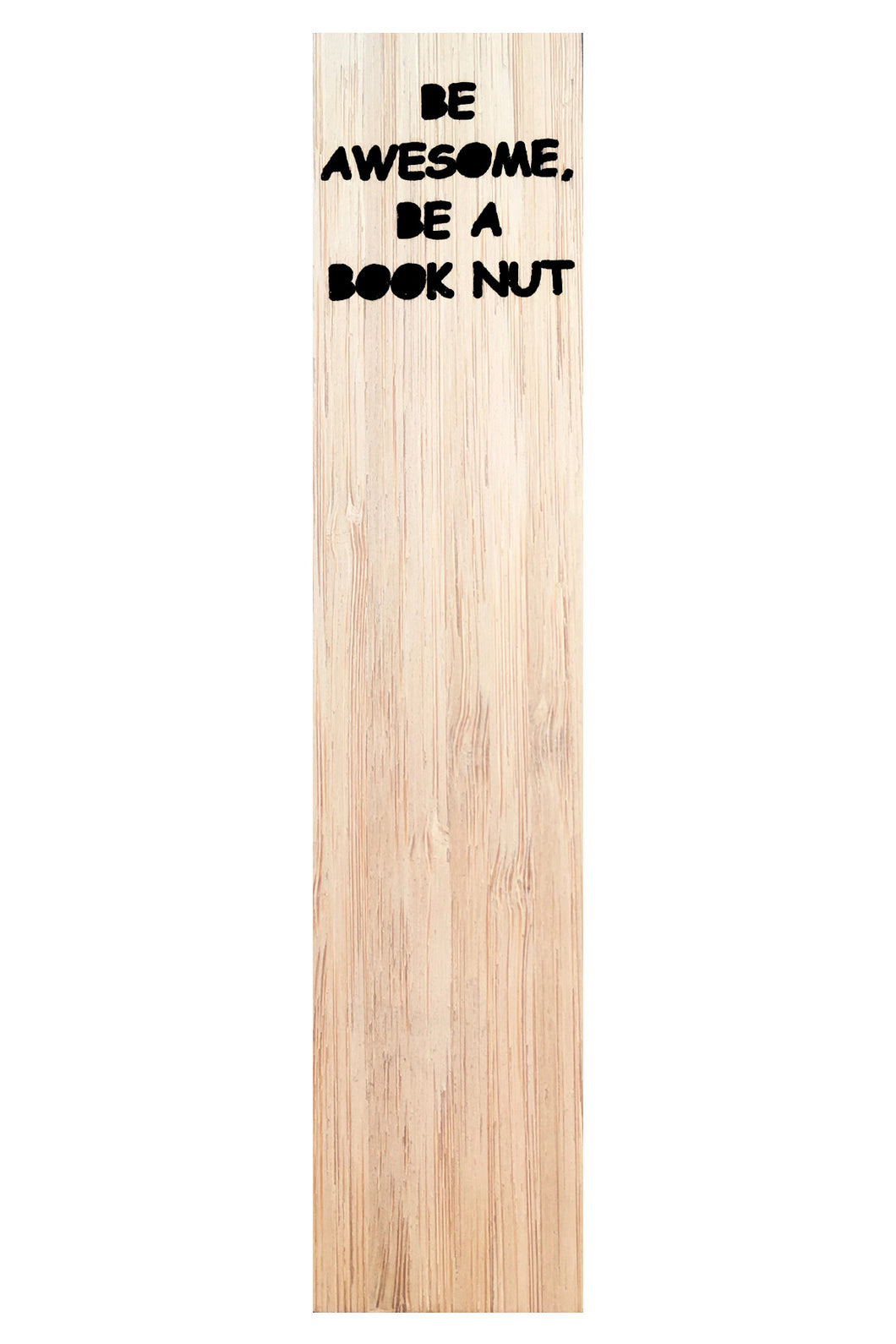 'Book Nut' Bamboo Bookmark