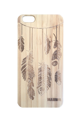 'Feathers' Bamboo iPhone 8 Phone Case