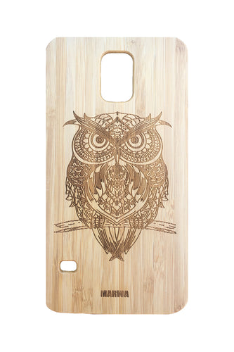 'Owl' Bamboo Samsung Galaxy 5 Phone Case