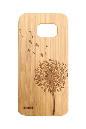 'Dandelion' Bamboo Samsung 6 Phone Case