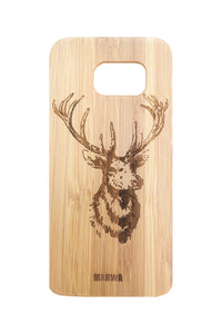 'Deer' Bamboo Samsung 6 Phone Case
