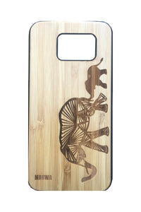 'Elephant' Bamboo Samsung 7 Phone Case