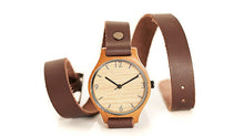 'Wrap Around Brown' Bamboo Watch