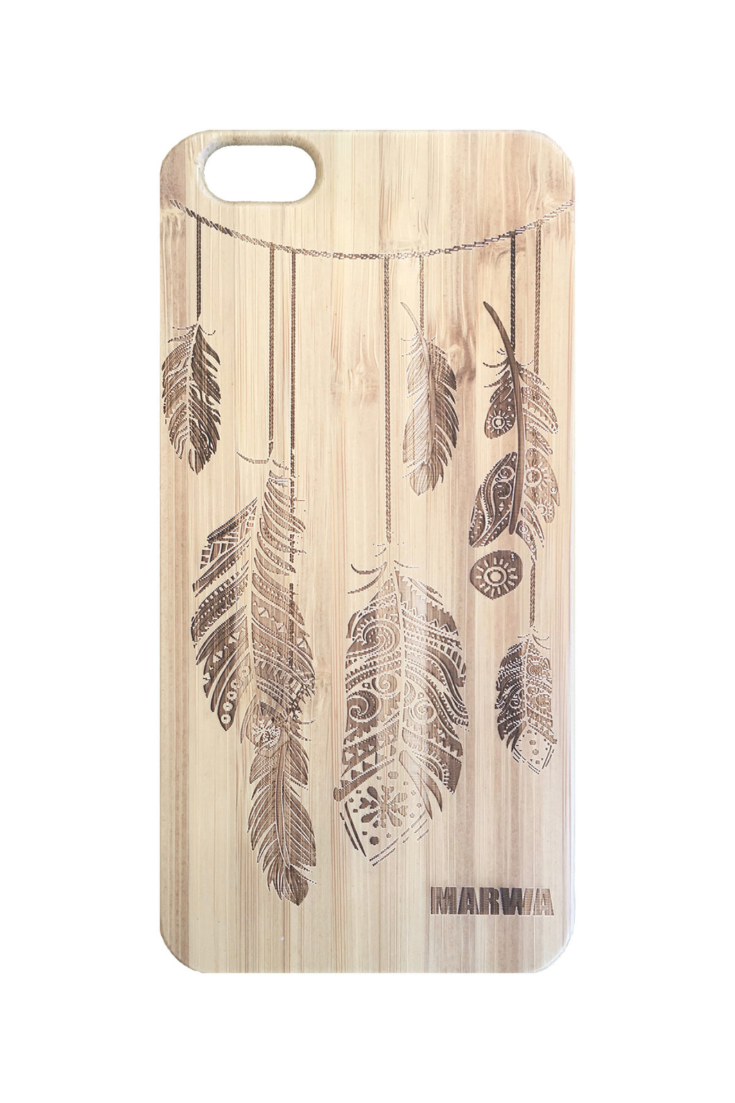 'Feathers' Bamboo iPhone 8 Plus Phone Case