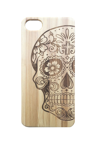 'Skull' Bamboo iPhone 6 Plus Phone Case