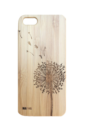 'Dandelion' Bamboo iPhone 5 Phone Case