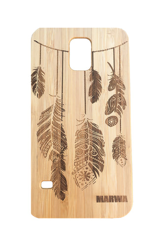 'Feather' Bamboo Samsung Galaxy 5 Phone Case