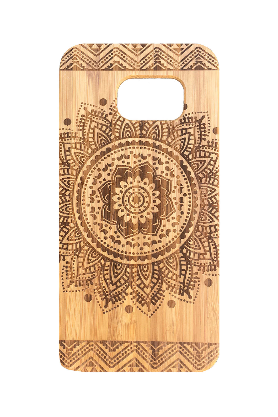 'Mandala' Bamboo Samsung 6 Phone Case